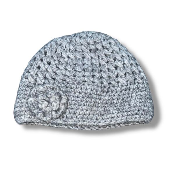 Fratelli Talli Firenze Italy Womens Alpaca 25% Knit Hat Beanie Italia Rose Gray - Picture 8 of 10